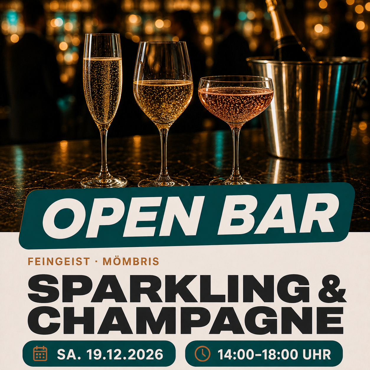 Prickelnde Festtage – Schaumwein am 19.12.2026