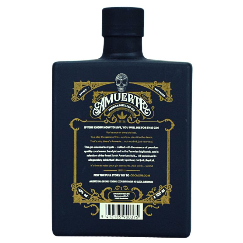 Amuerte Coca Leaf Gin Black – weitere Produktansicht