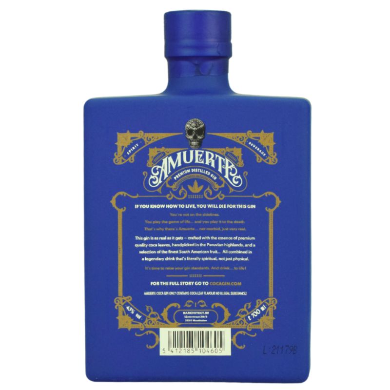 Amuerte Coca Leaf Gin Blue – weitere Produktansicht