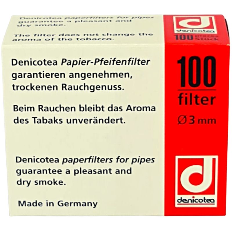 Denicotea Papier-Pfeifenfilter 100