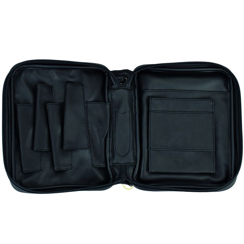Pfeifentasche 5er Leder schwarz
