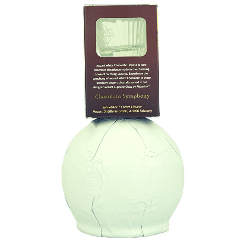Mozart White Chocolate Vanilla Cream mit Glas – weitere Produktansicht