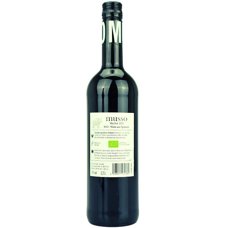 Musso Merlot Red Bio Wine – weitere Produktansicht