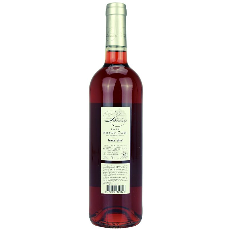 Clairet du Chateau Rosé 2020 Chateau de Lisennes – Rückansicht