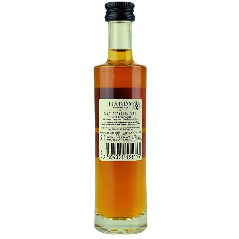 Hardy Cognac XO Miniatur – weitere Produktansicht