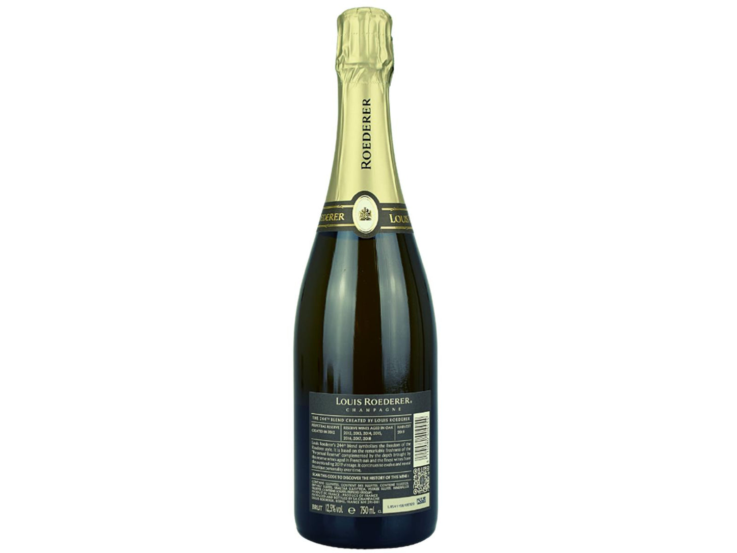 Louis Roederer Champagner Brut Collection 244 – Rückansicht