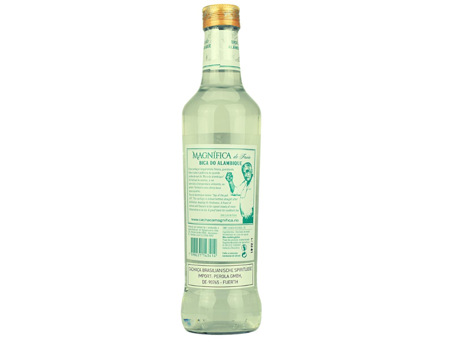 Magnifica Cachaca 0,5l – Rückansicht