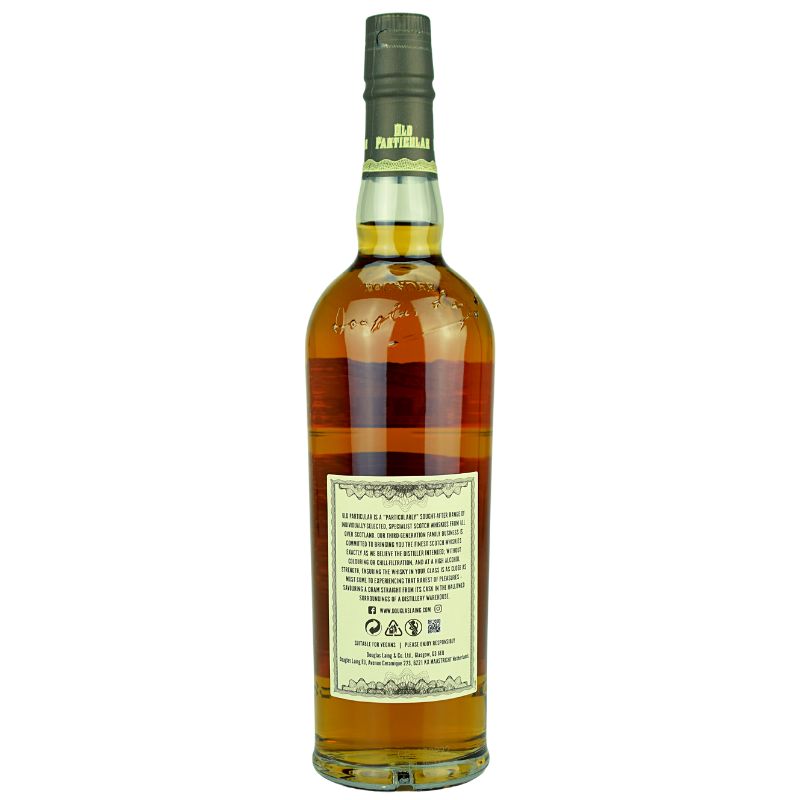 Old Particular Dailuaine 15 Jahre – Rückansicht