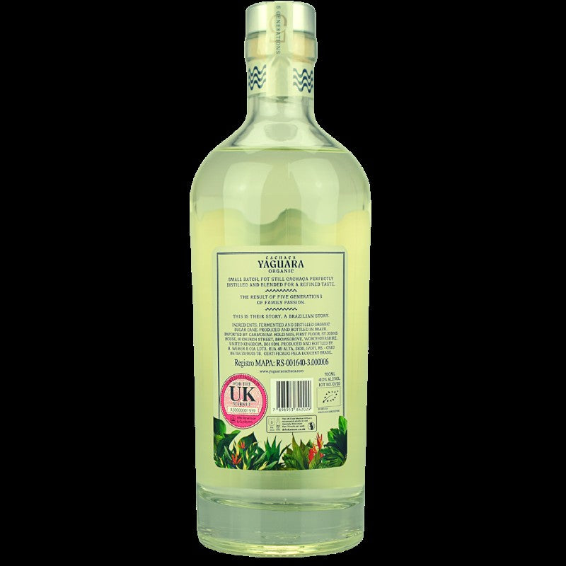 Yaguara Cachaca – Rückansicht