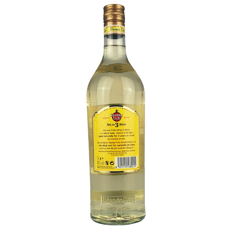 Havana Club 3 Jahre 1l – weitere Produktansicht