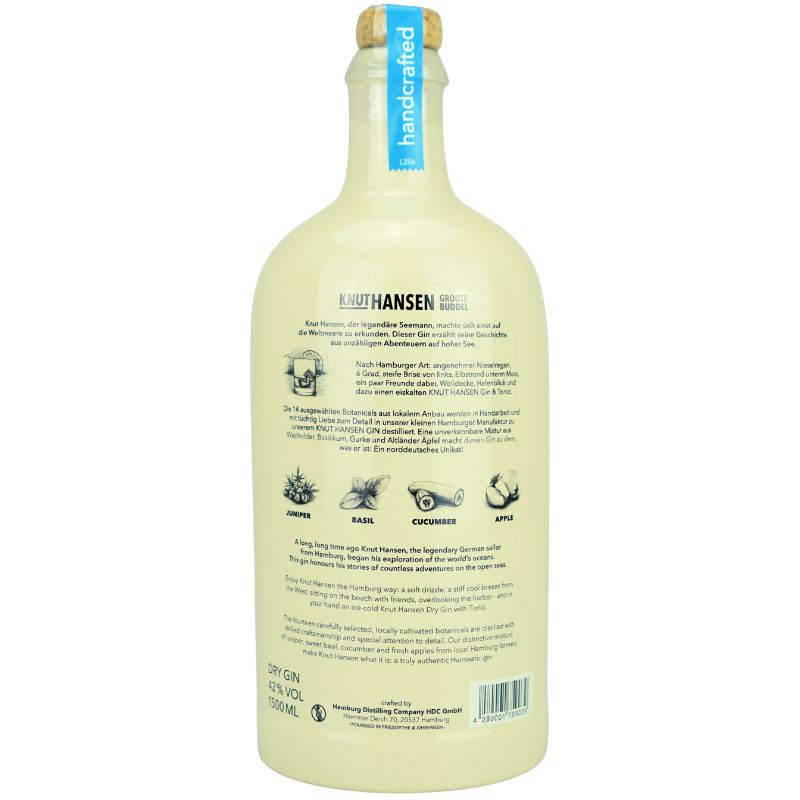Knut Hansen Dry Gin 1,5 Liter – weitere Produktansicht