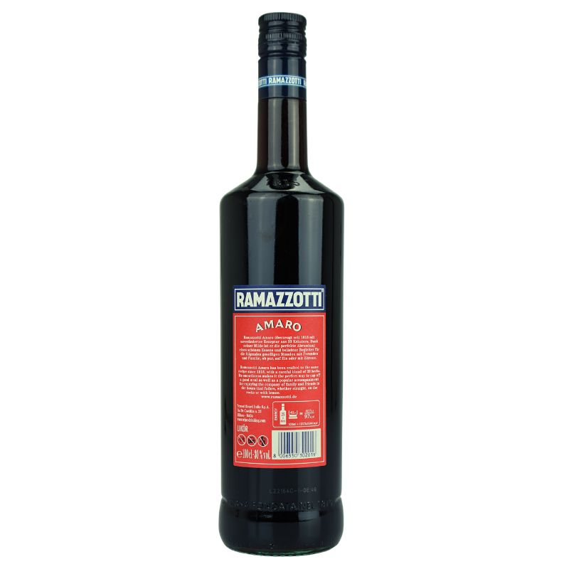 Ramazzotti Amaro 1L – Rückansicht