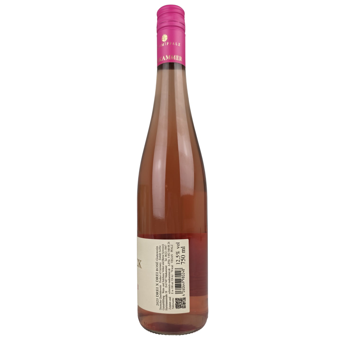 Schreieck DREI x DREI Rosé 2025 Rückansicht