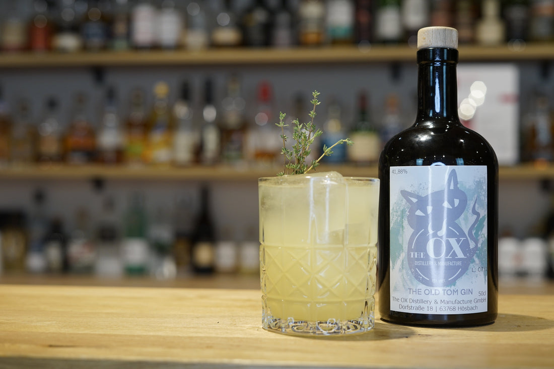 Old Tom and Thyme Gin-Cocktail mit Ananas und Thymian