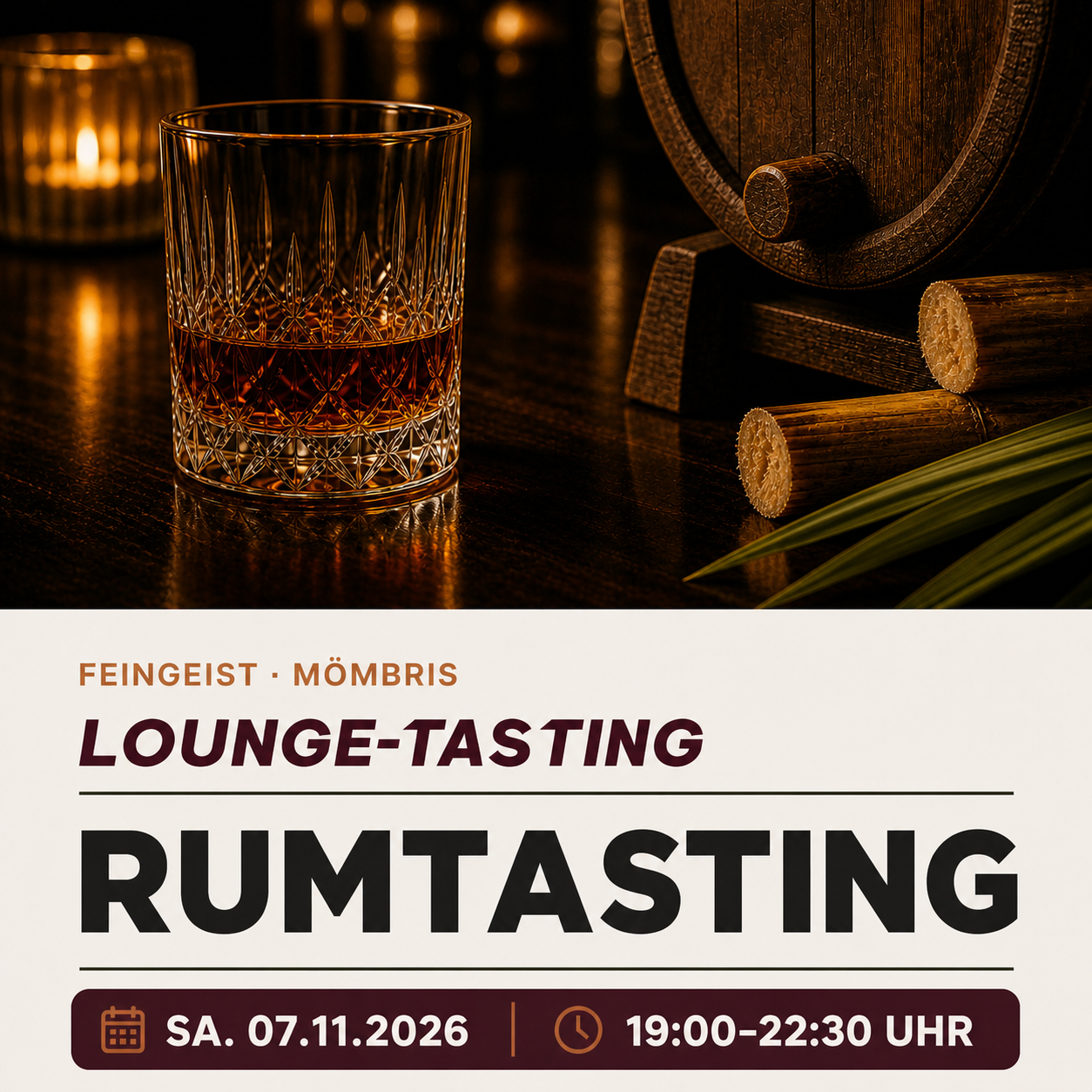 Rum-Tasting in Mömbris am 07.11.2026