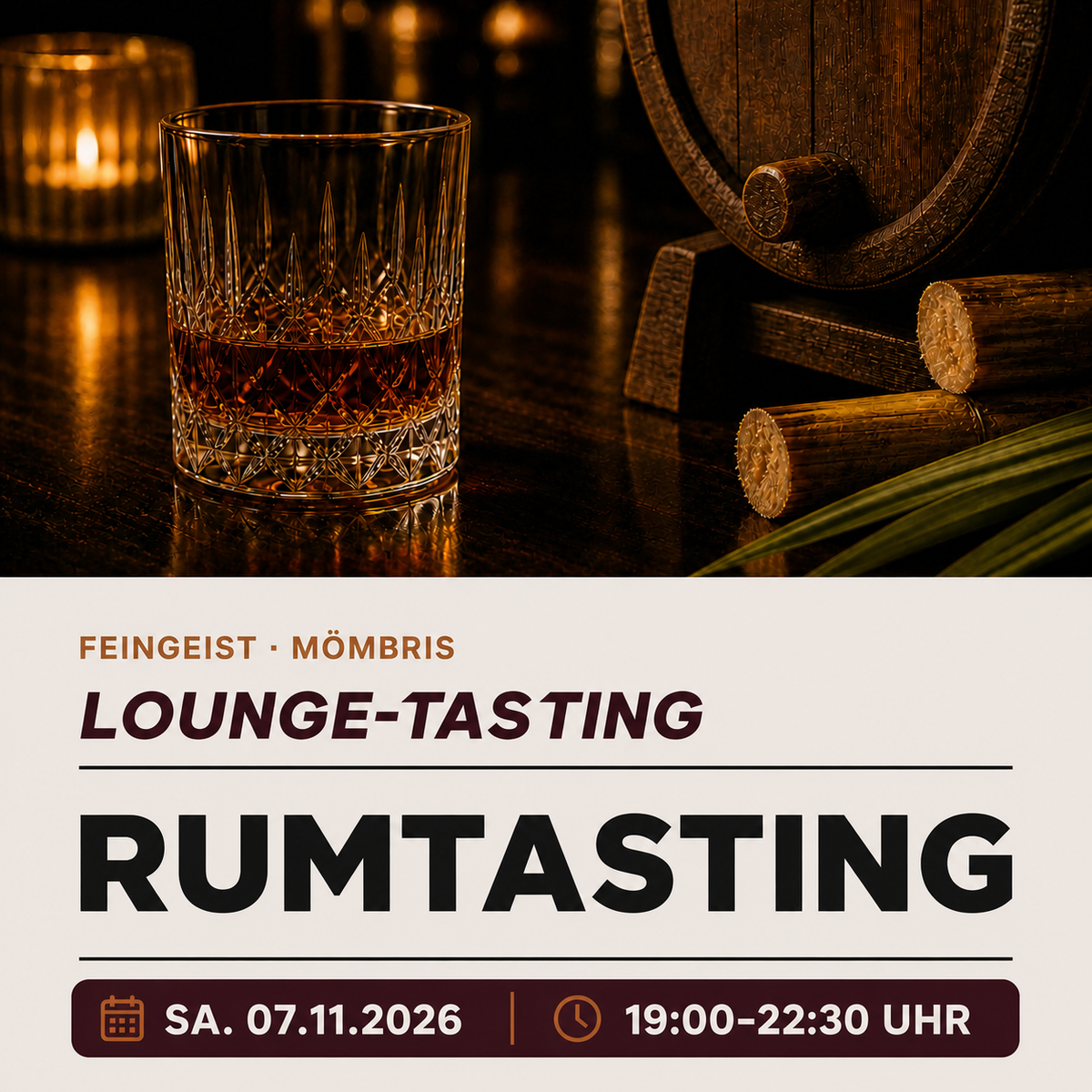 Rum entdecken – Rum-Tasting am 30.01.2027
