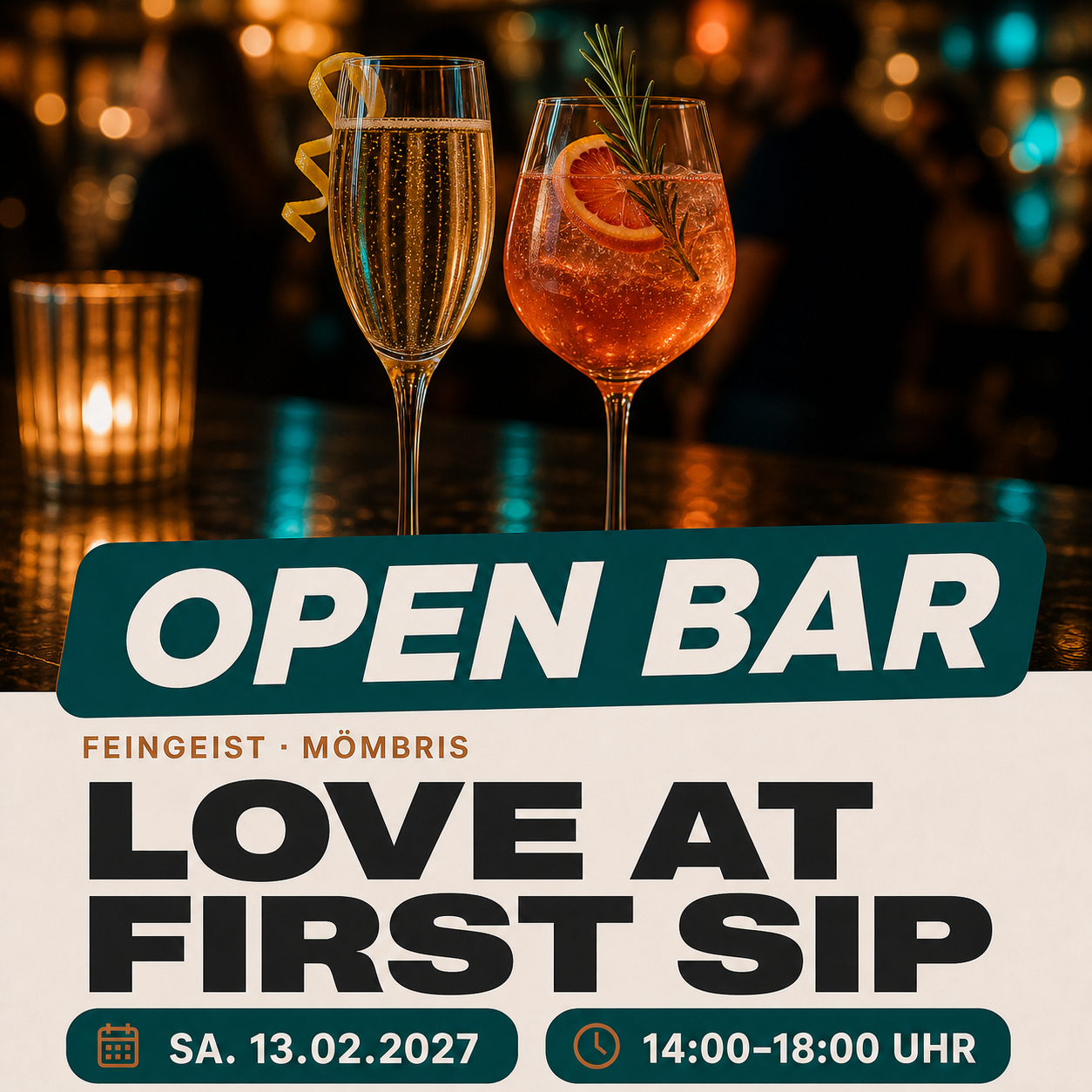 Love at First Sip – Valentins-Event am 13.02.2027