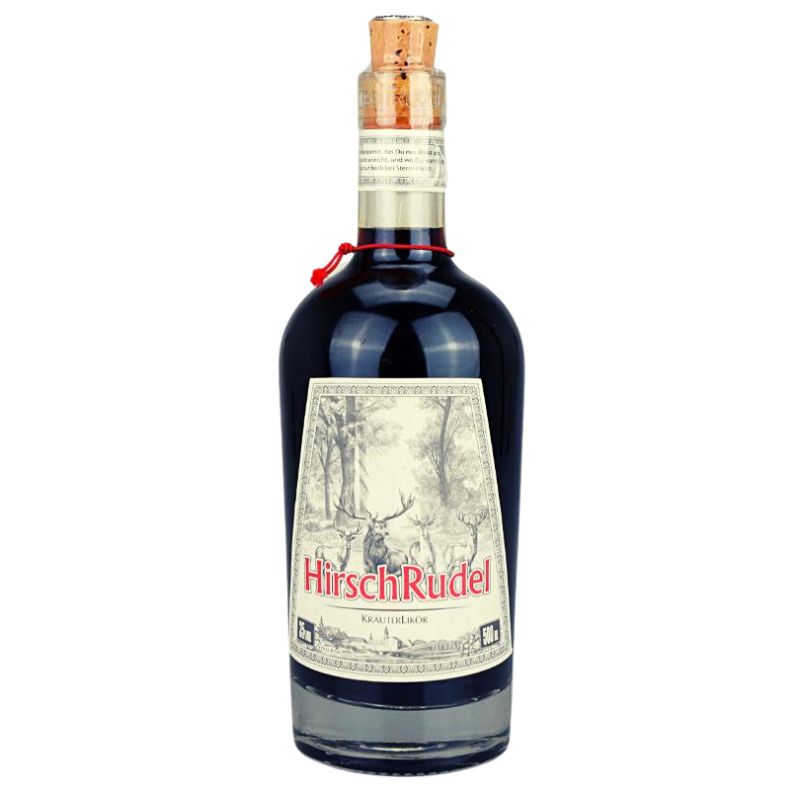 Hirschrudel Kräuterlikör – Produktansicht