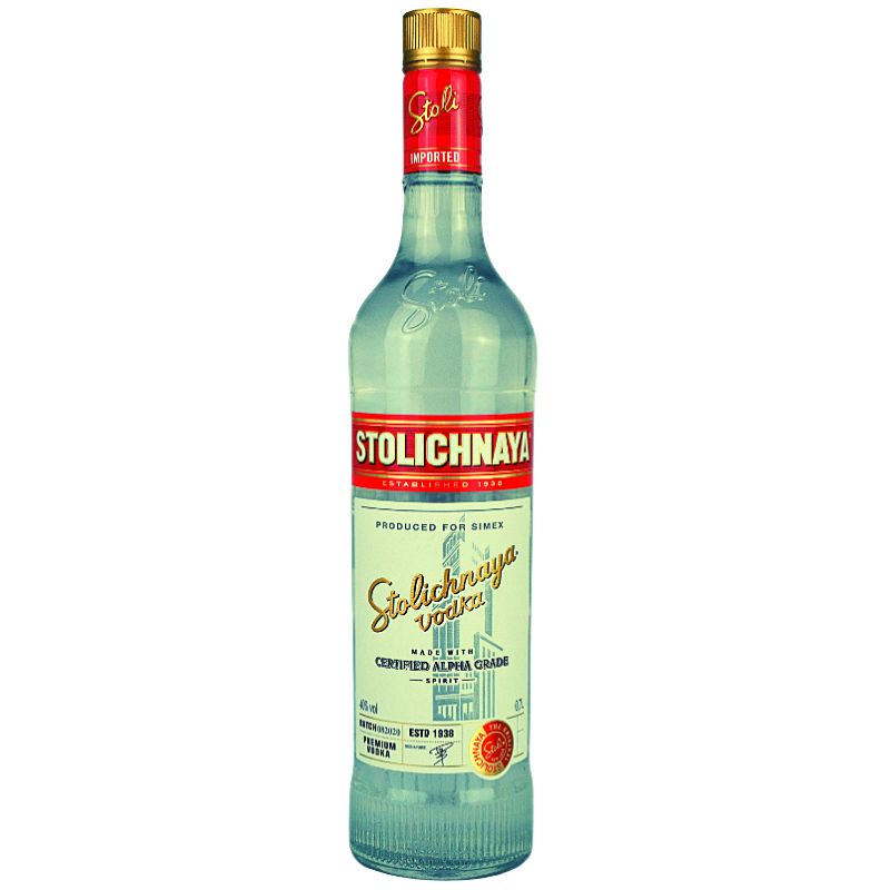 Stolichnaya Vodka – Produktansicht