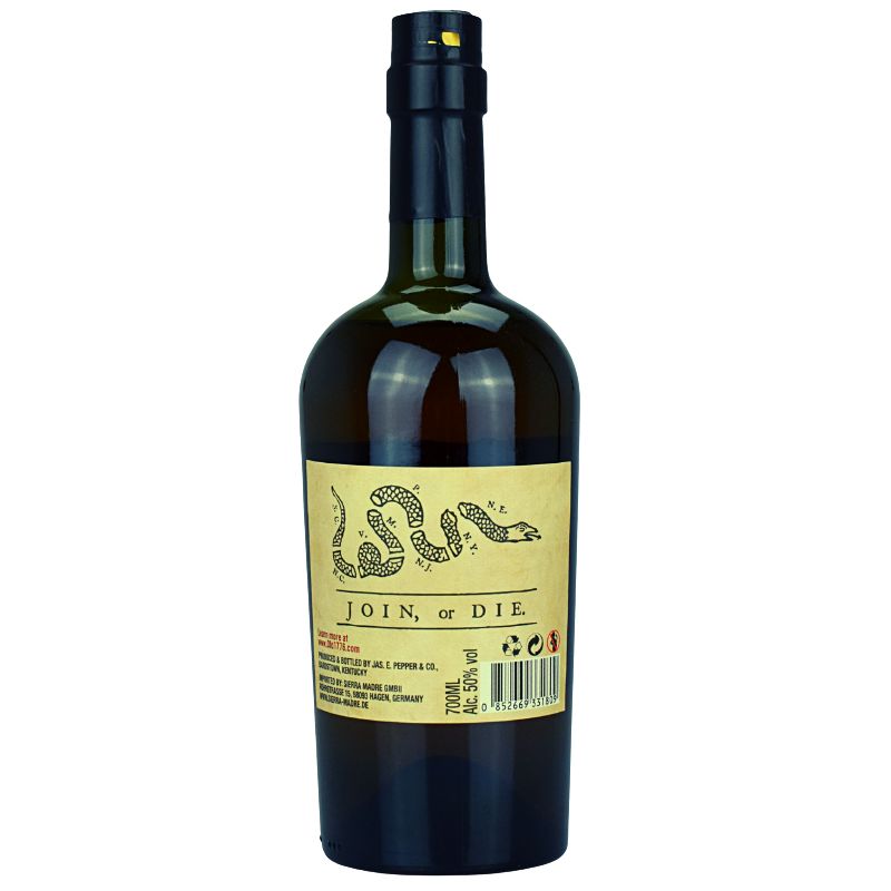 James E. Pepper 1776 Bourbon 100 Proof