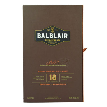 Balblair 18 Jahre