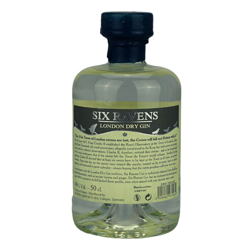 Six Ravens London Dry Gin – weitere Produktansicht