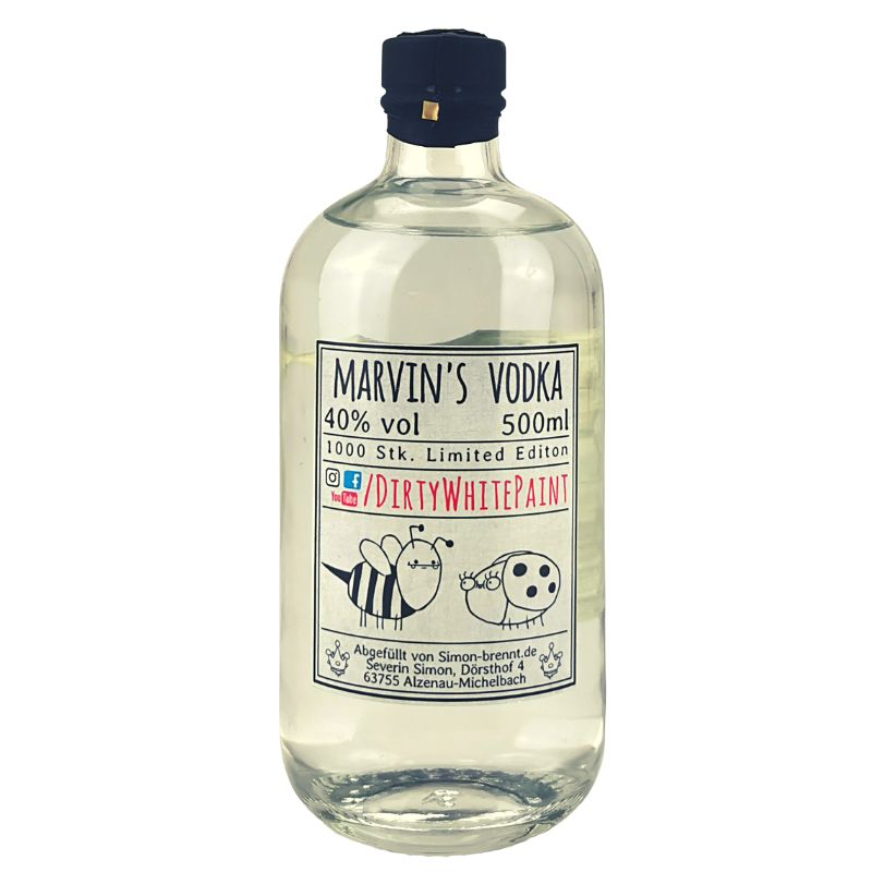 Marvin's Vodka Simons – Flasche in Vorderansicht