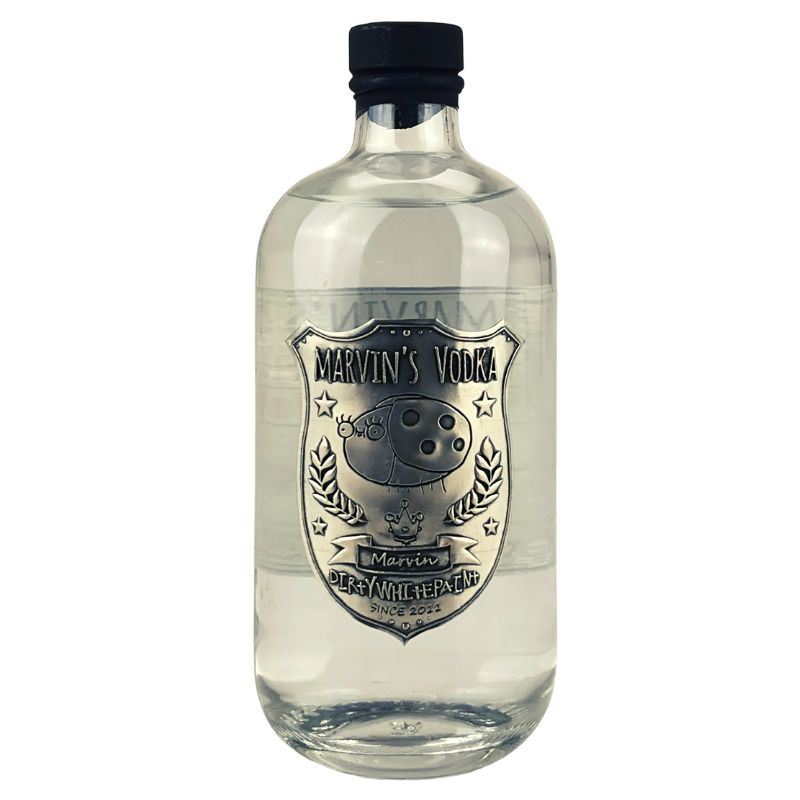 Marvin's Vodka Simons – Flasche in Rückansicht