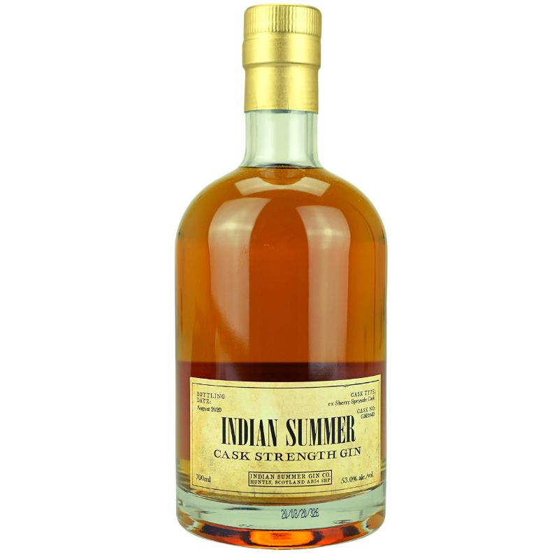 Indian Summer Cs Sherry Cask Gin – Produktansicht