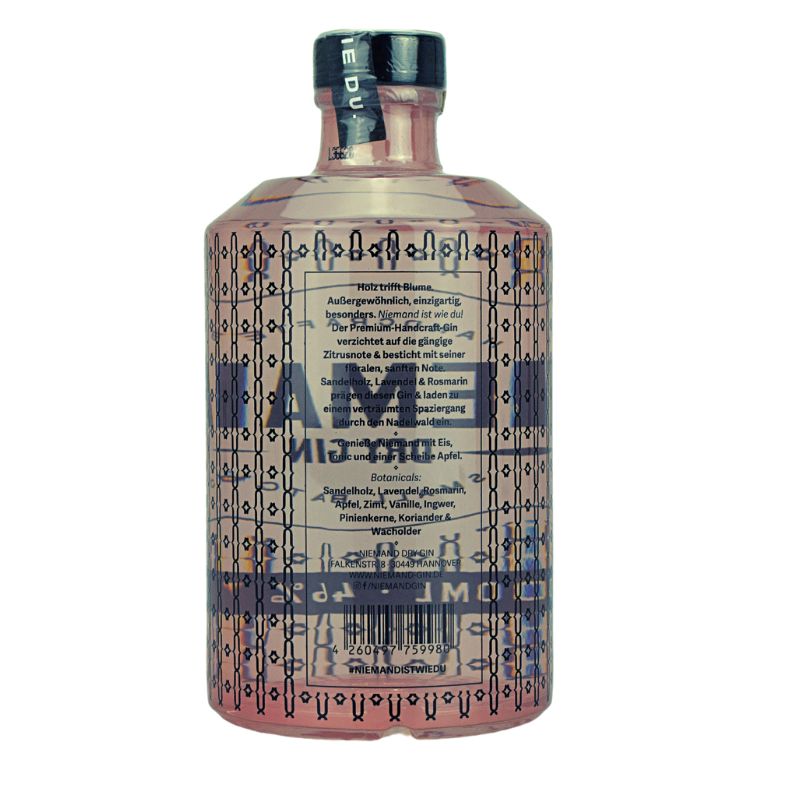 Niemand Dry Gin Small Batch – weitere Produktansicht