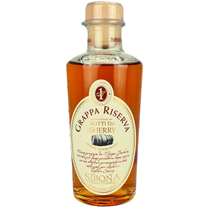 Sibona Grappa Sherry Wood Finish – Produktansicht