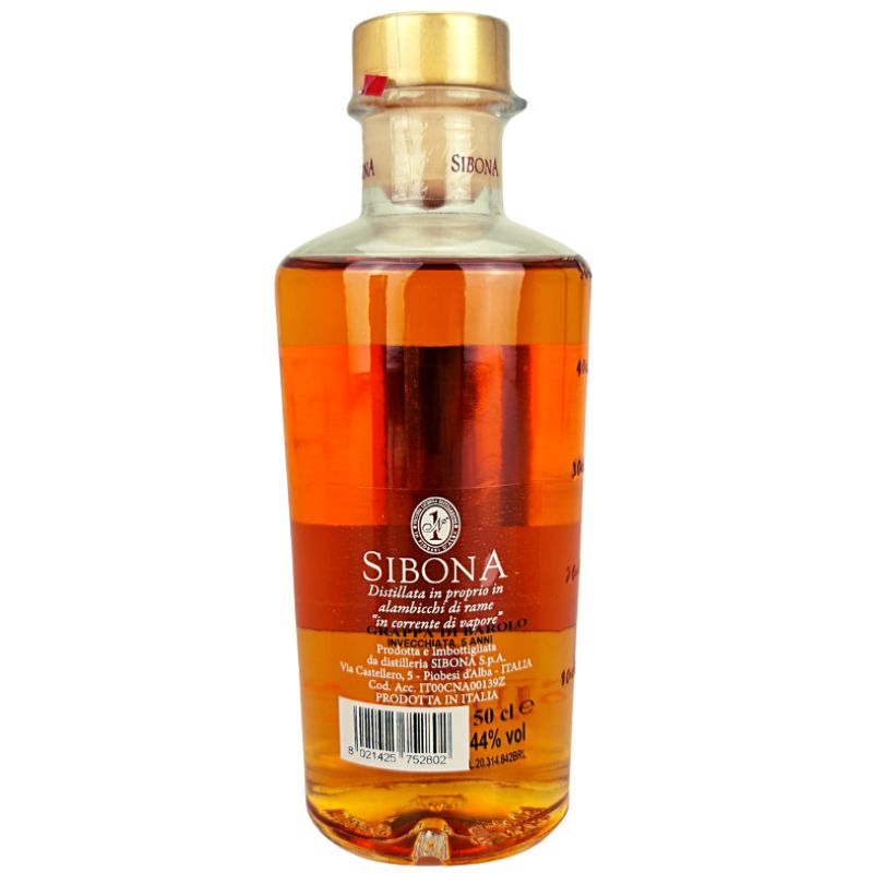 Sibona Grappa Barolo 5 Jahre – weitere Produktansicht