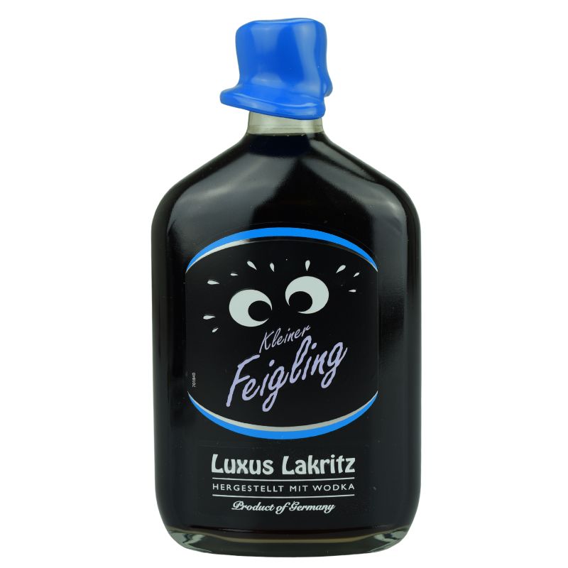 Kleiner Feigling Luxus Lakritz 0,5l – Flasche in Vorderansicht