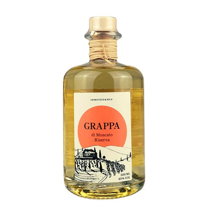 Fg Grappa di Moscato Riserva – Produktansicht