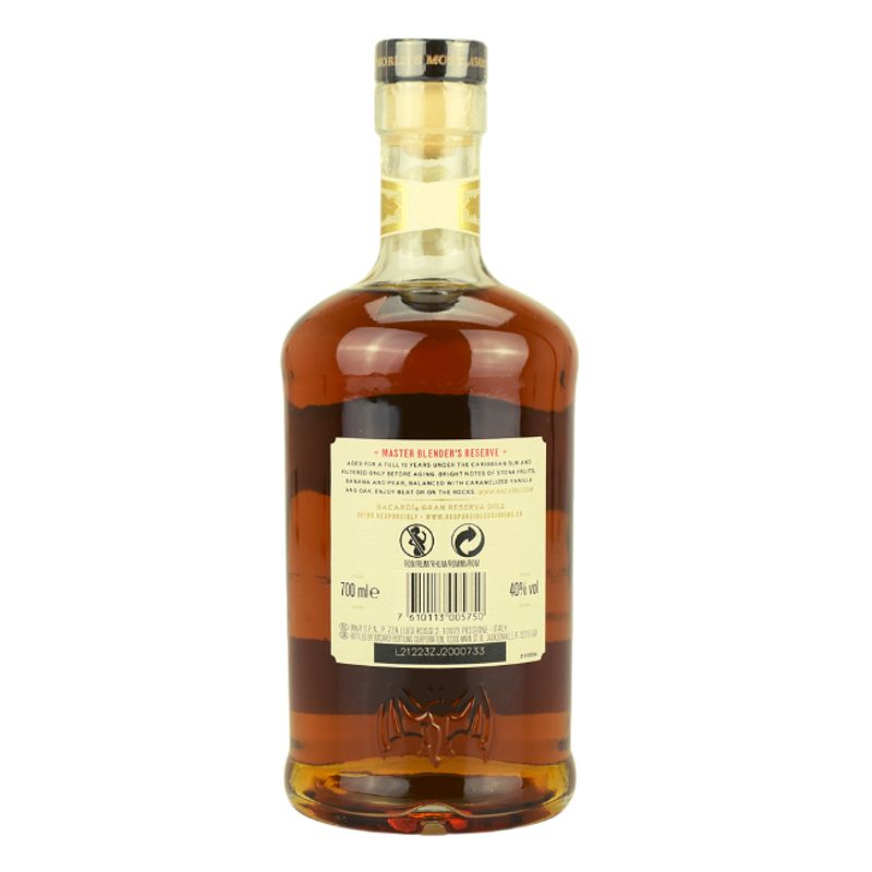 Bacardi Gran Reserva 10 Jahre – weitere Produktansicht