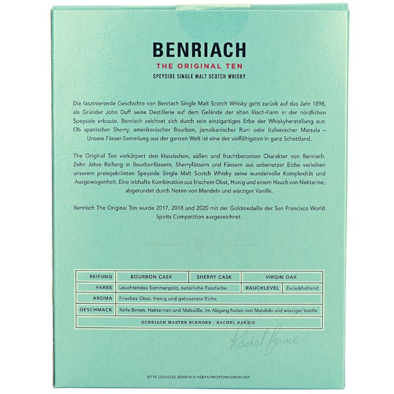 Benriach 10y.o Mit Glas