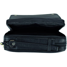 Pfeifentasche 5er Leder schwarz