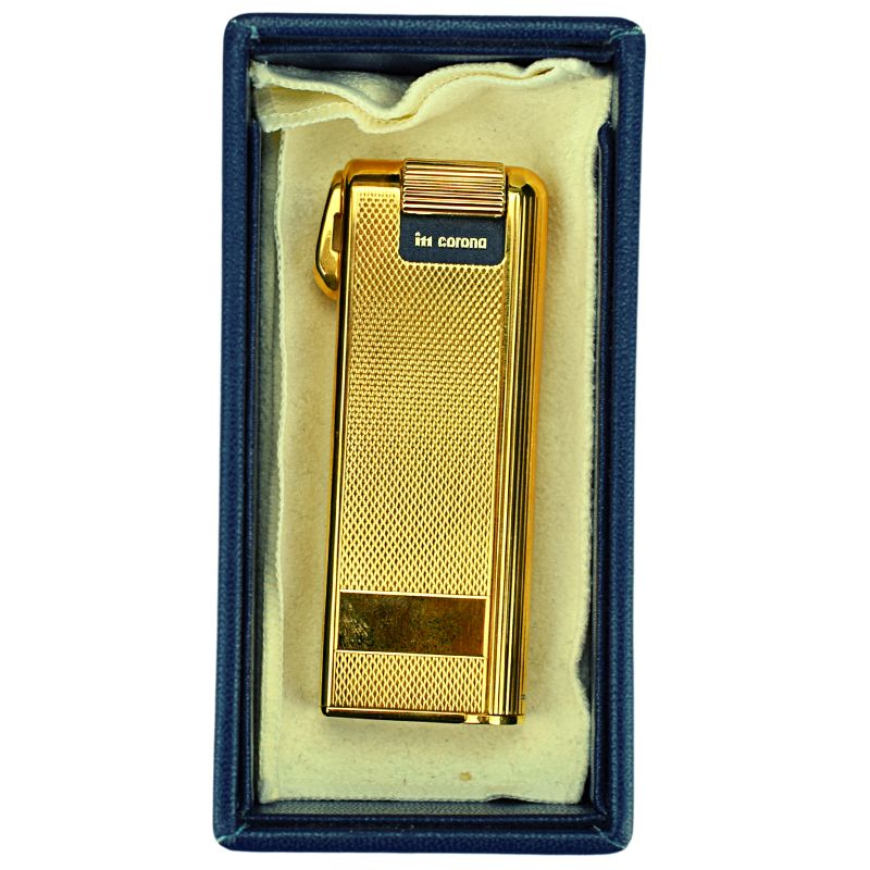 Im Corona Pfeifenfeuerzeug gold