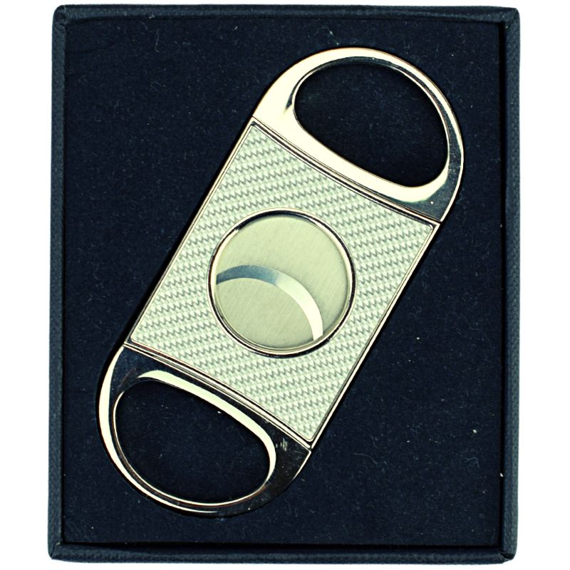 Hadson Zigarrenschneider Carbon silber