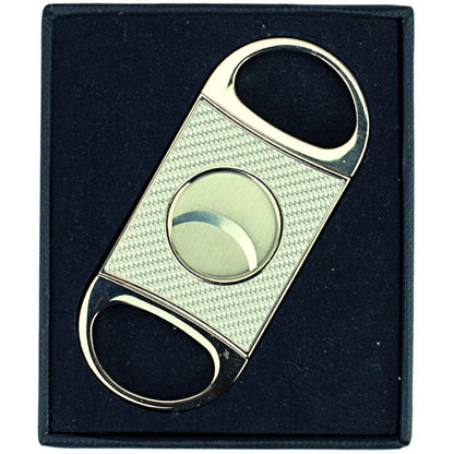 Hadson Zigarrenschneider Carbon silber