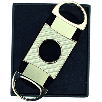 Hadson Zigarrenschneider Carbon silber