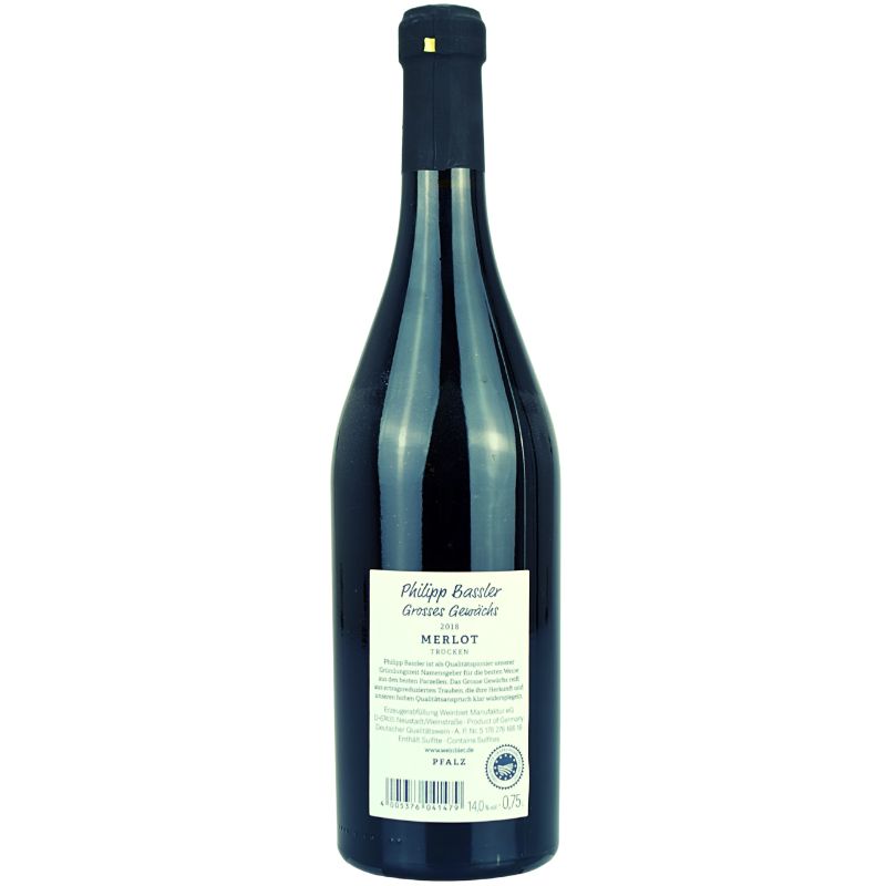 Wb Philipp Bassler Merlot trocken Grosses Gewächs