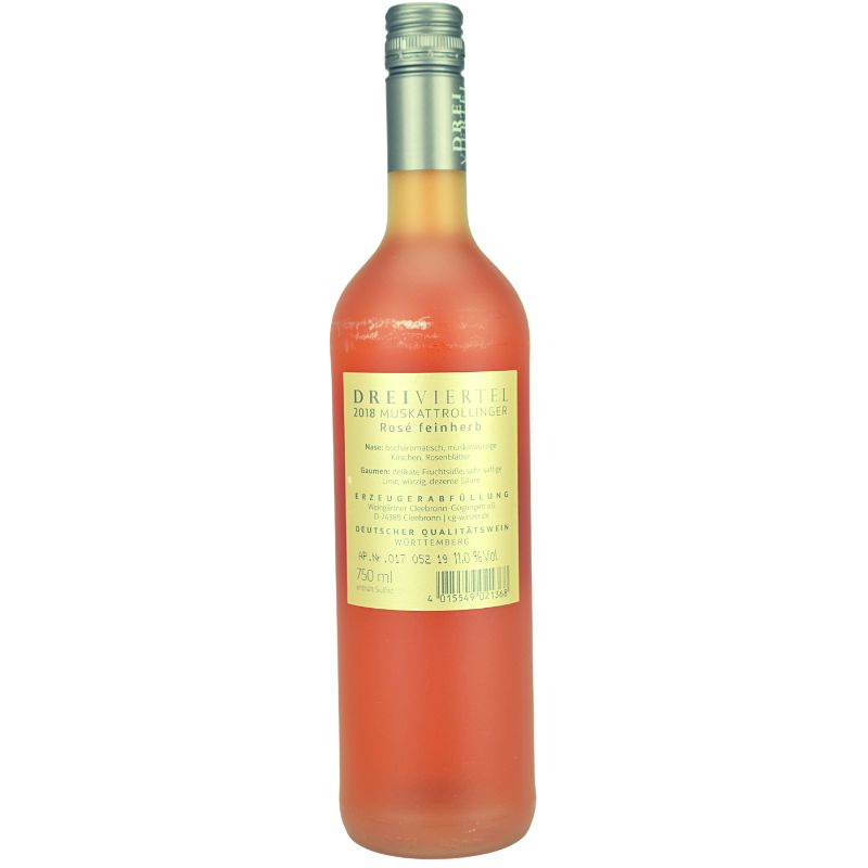 C&G Dreiviertel Muskat Trollinger Rosé lieblich