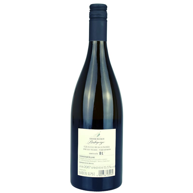 Oberbergener B. Grauburgunder Spätlese trocken Edition Bl