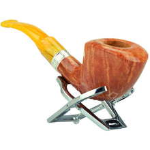 Pfeife Half Bent Albert semirustik Lorenzetti (Unikat)