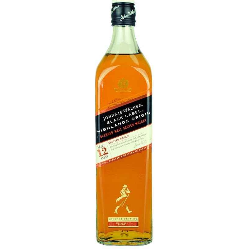 Johnnie Walker Black Label Highlands Origin 12 Jahre