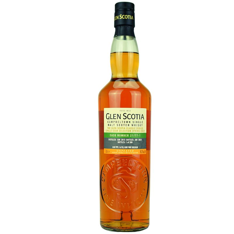 Glen Scotia Vintage 2015 1st Fill Ruby Port 21/77-1 – Produktansicht