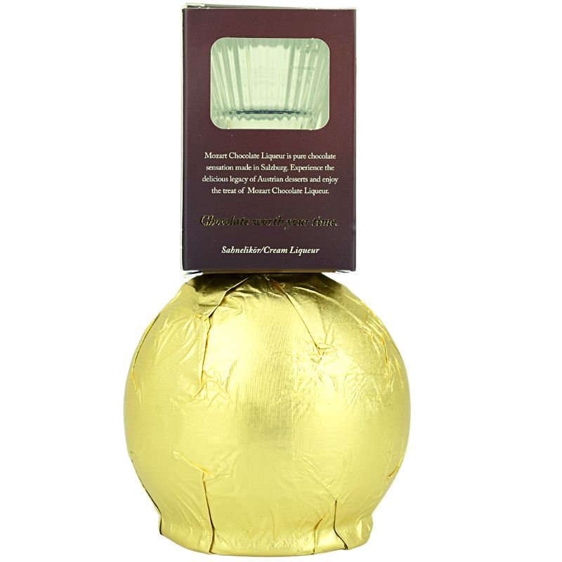 Mozart Chocolate Cream mit Glas – weitere Produktansicht