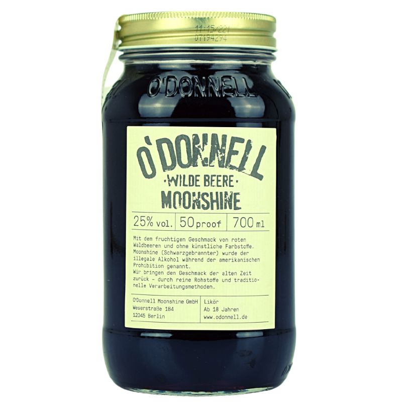 O'Donnell Moonshine Wilde Beere – Produktansicht