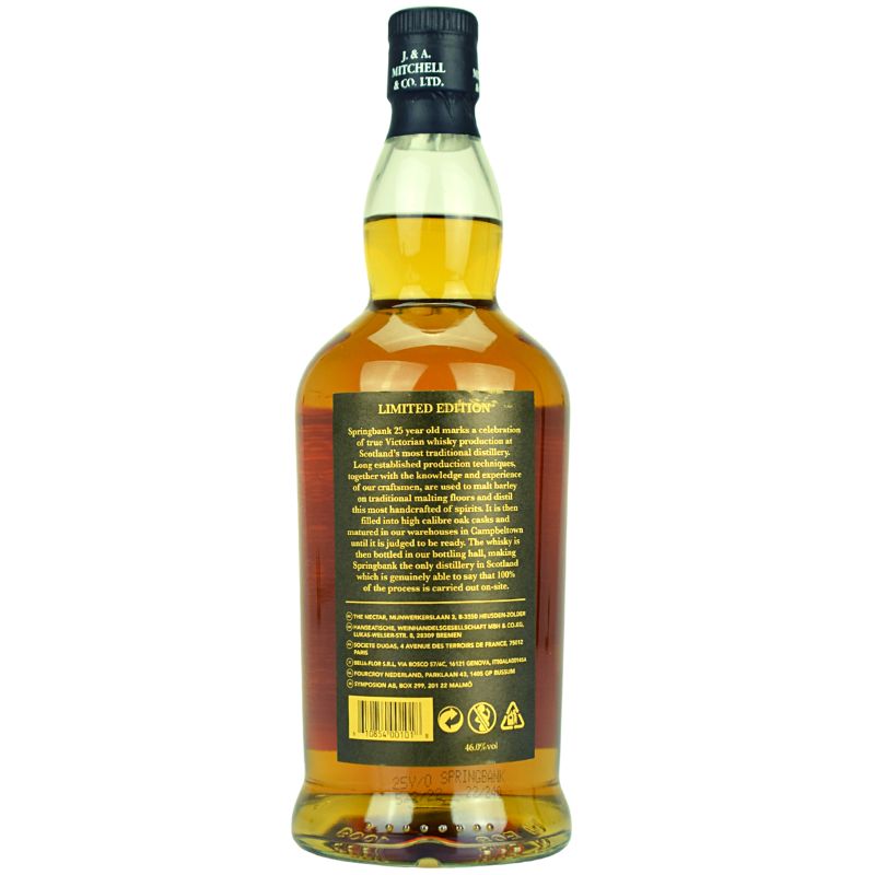 Springbank 25 Jahre – weitere Produktansicht